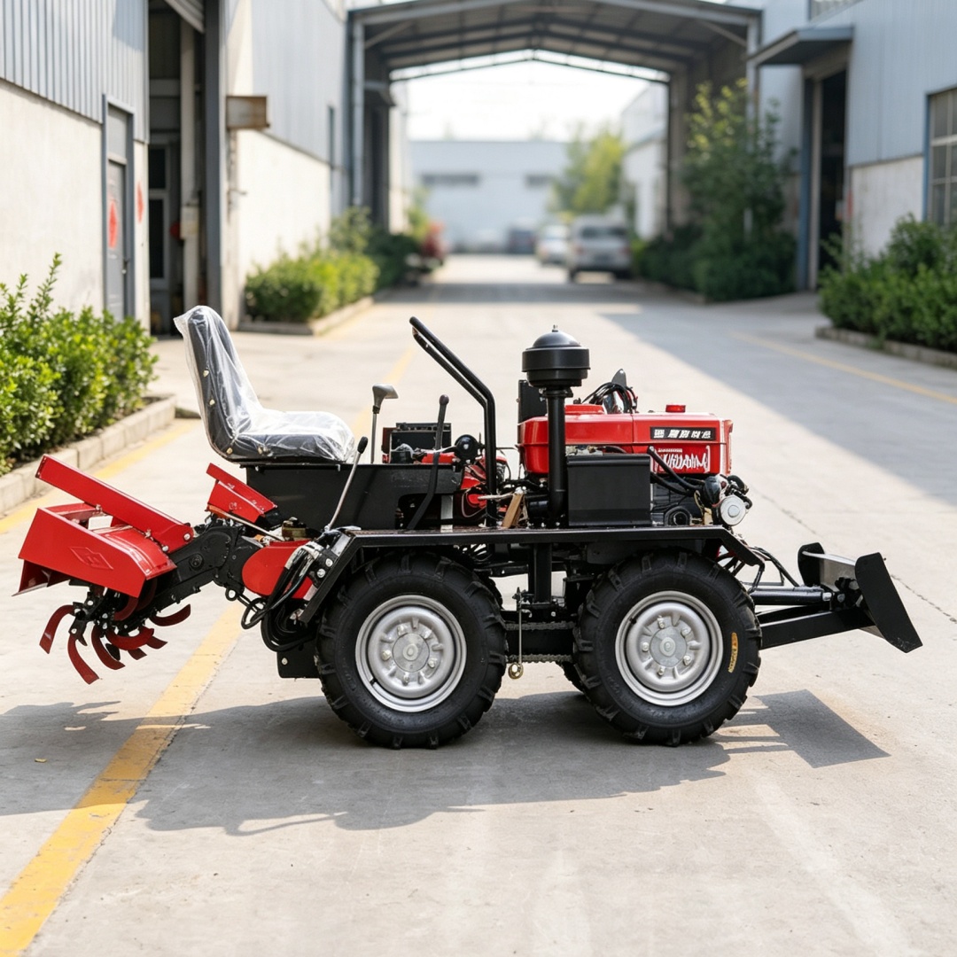 Agriculture Farming Types - Seminatrice Rotativa a 4 Ruote Tutto-in-Uno