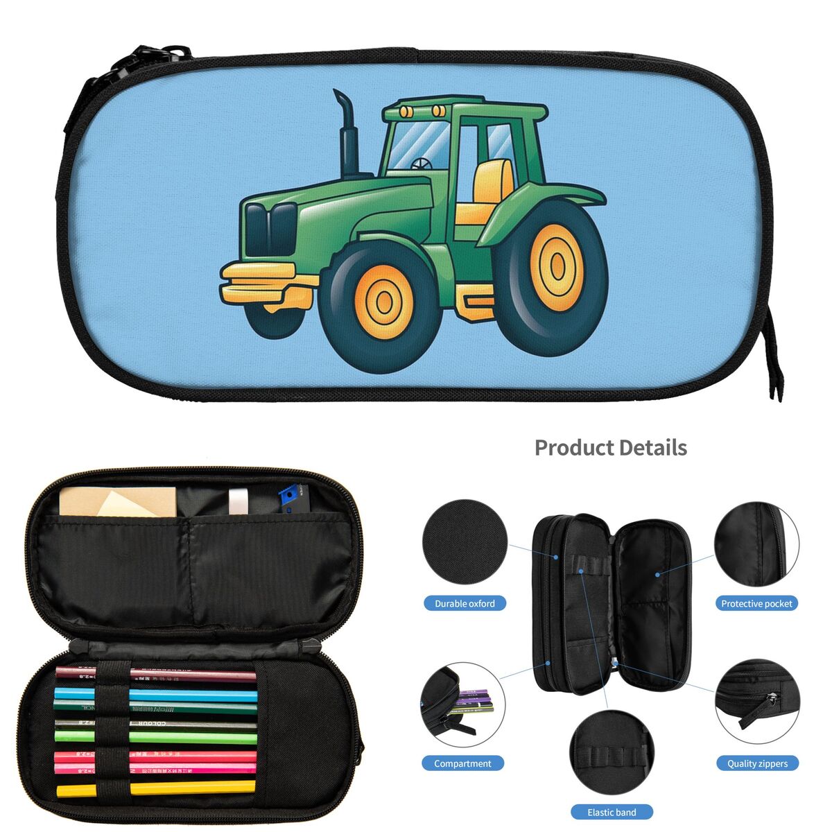 Astuccio per matite a forma di - Agriculture Farming Cartoon recensione e prezzo